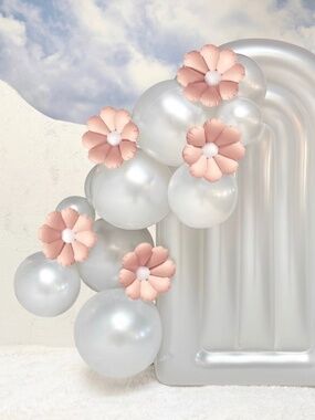 MINNIDIP 5ct Balloon Garland: Flower in Blush Matte FLOWERS ONLY NIB